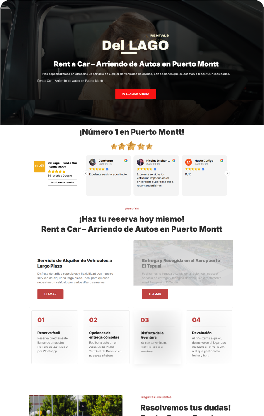 Diseño de página web para constructora en Puerto Montt