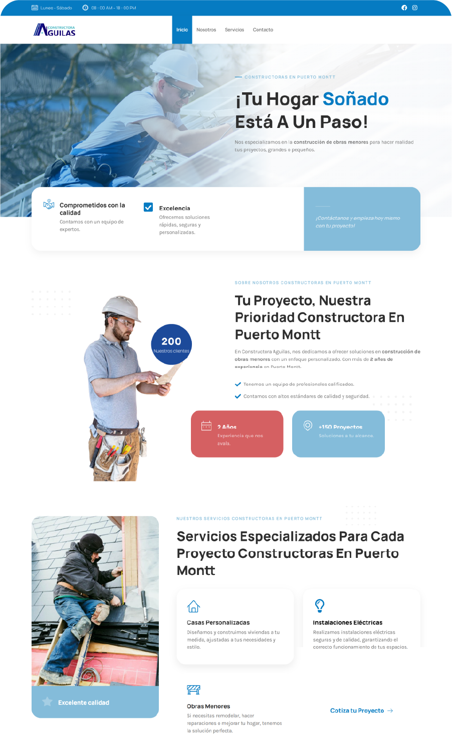 Sitio web corporativo en la Región de Los Lagos