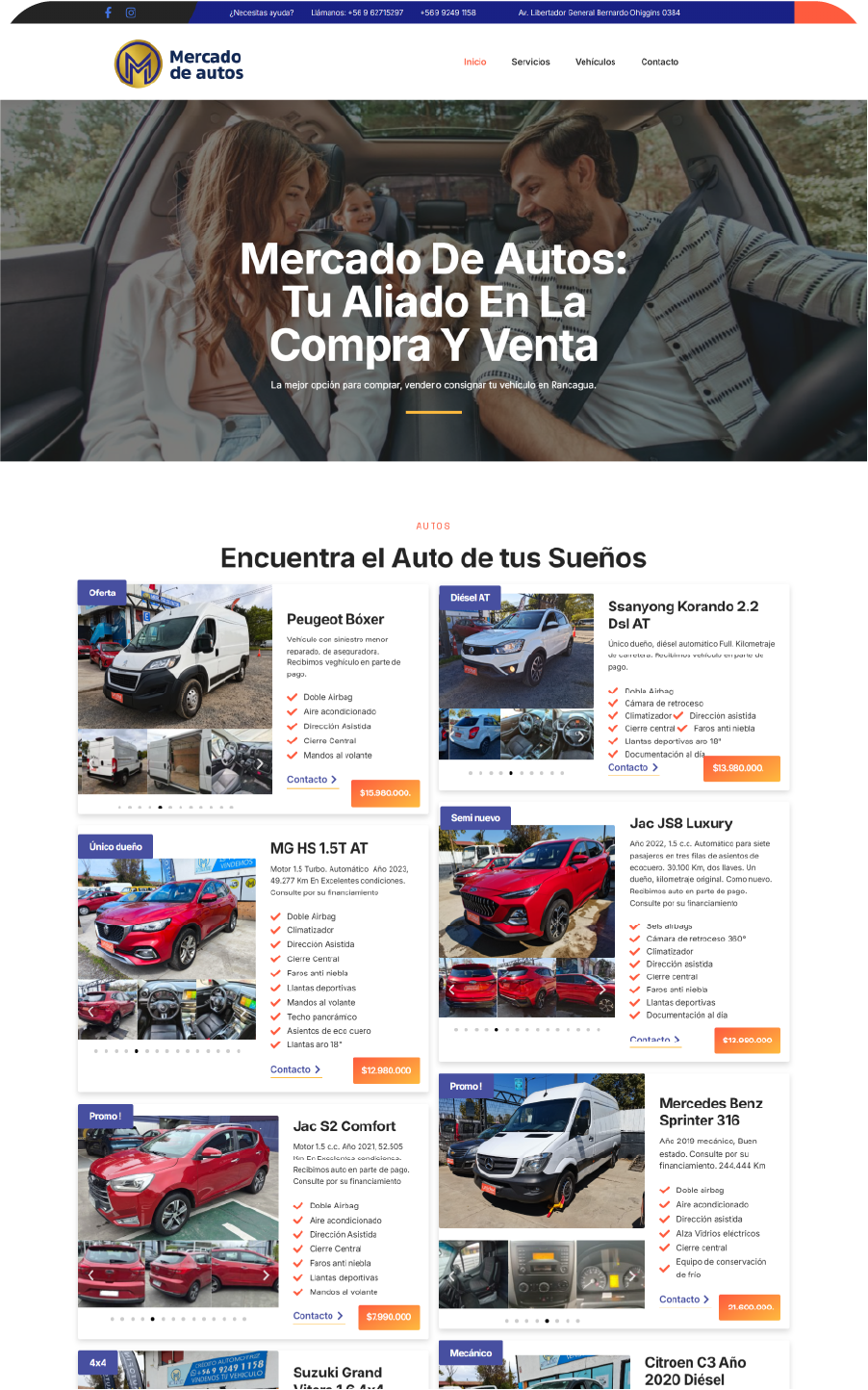 Portal web de servicios en Puerto Varas