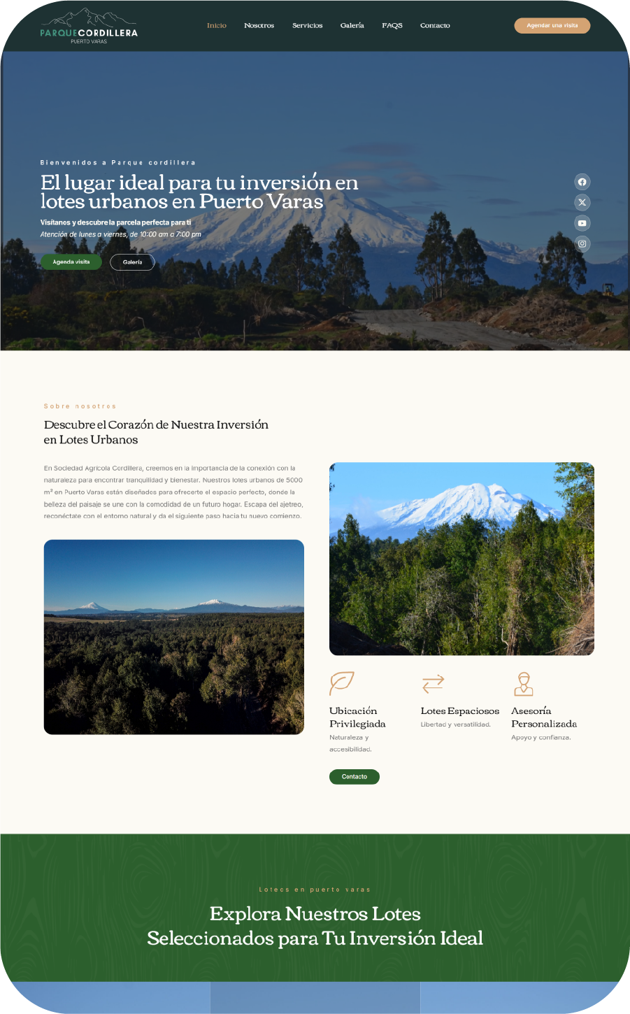 Página web responsiva para negocios locales